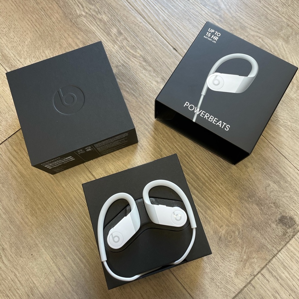 BRAND NEW white Powerbeats High-Performance Wireless Earphones